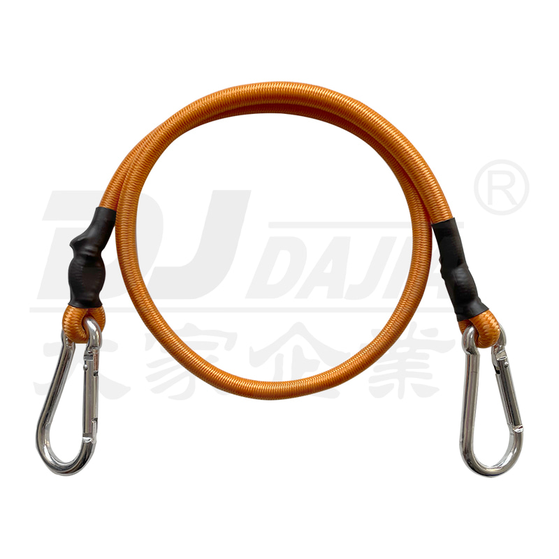Kabel bungee bungee hook baja berlapis plastik merah