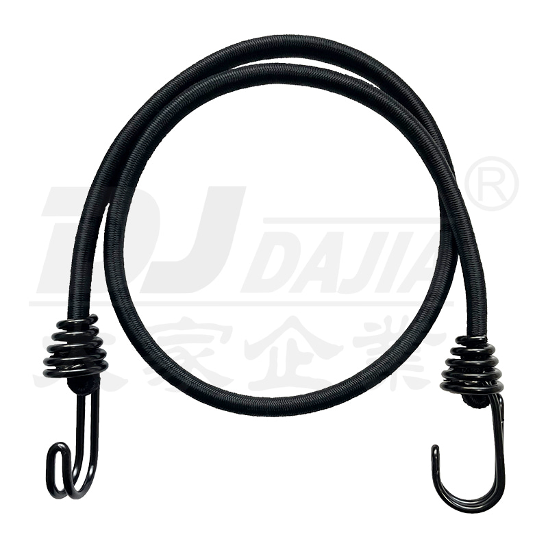 Kabel bungee 8mm dengan kait baja, kabel bungee bundar untuk sepeda