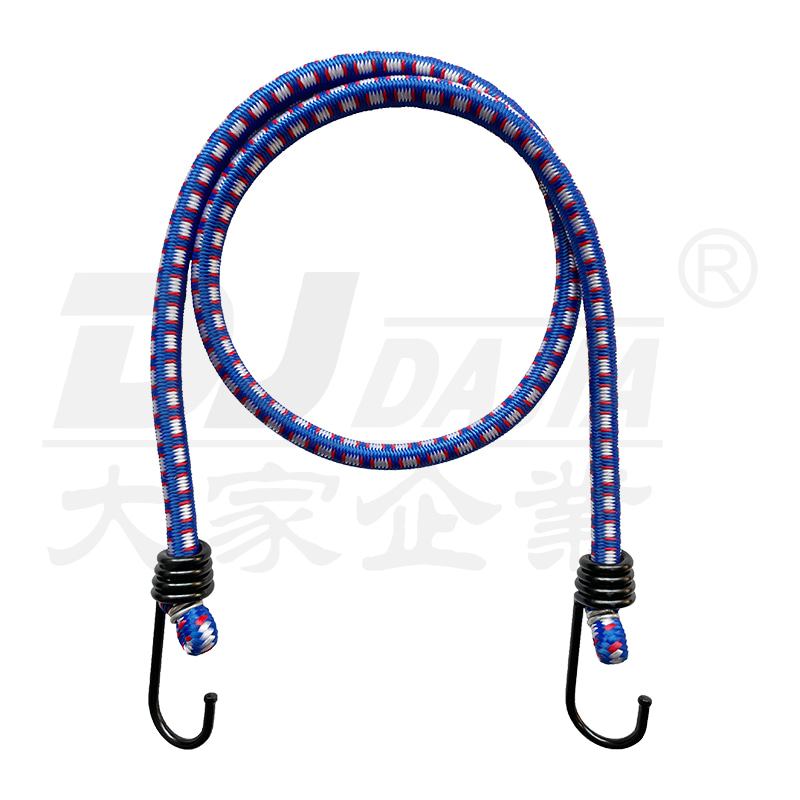 Kabel bungee 8mm dengan kait baja, kabel bungee bundar untuk sepeda