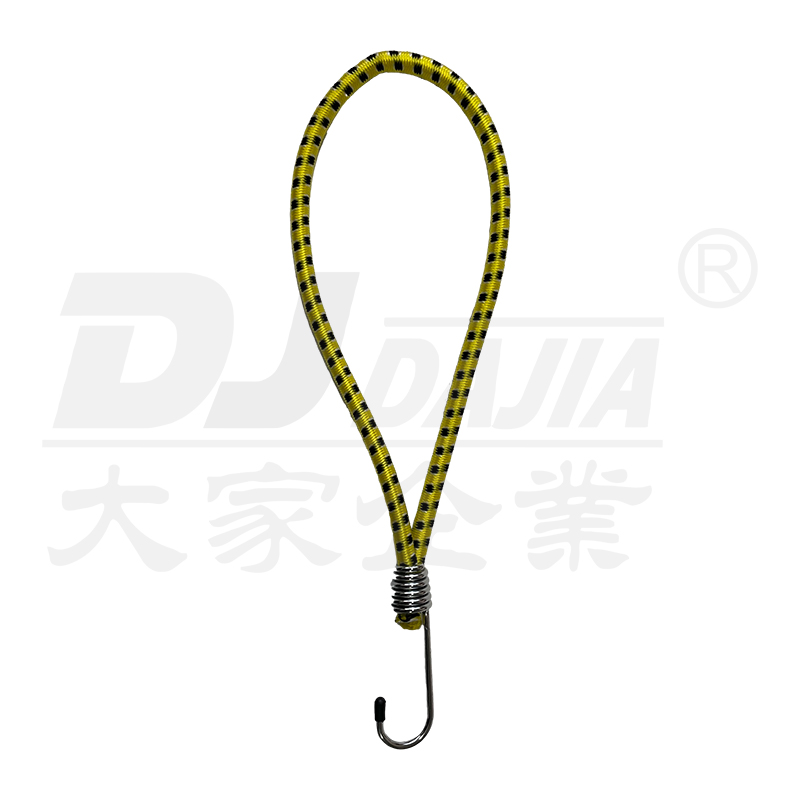 Kabel bungee 8mm dengan kait baja, kabel bungee bundar untuk sepeda