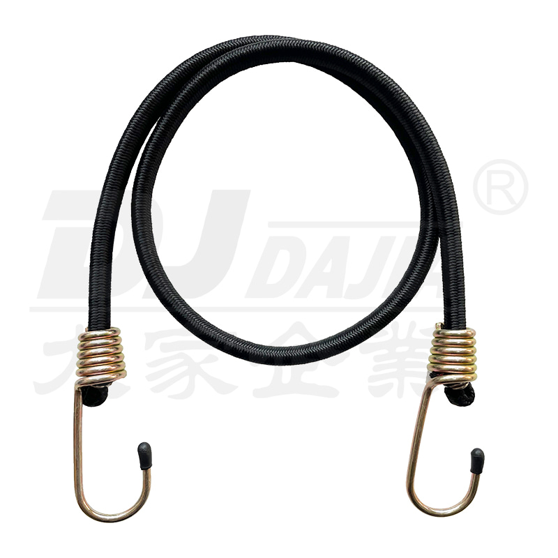 Kabel bungee 8mm dengan kait baja, kabel bungee bundar untuk sepeda