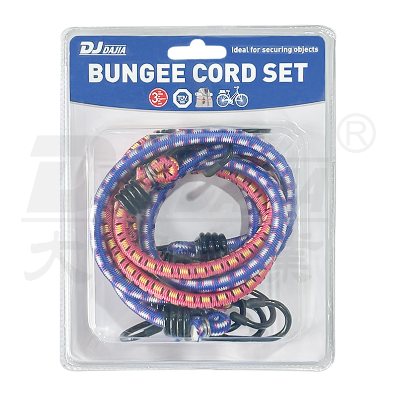 Kabel bungee 8mm dengan kait baja, kabel bungee bundar untuk sepeda