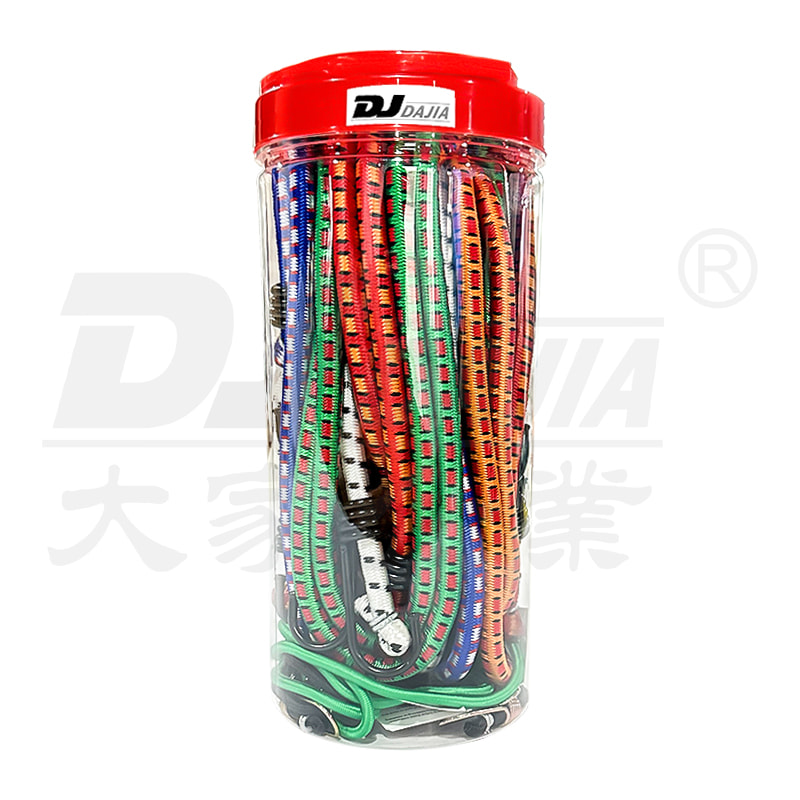 Kabel bungee bungee hook baja berlapis plastik merah