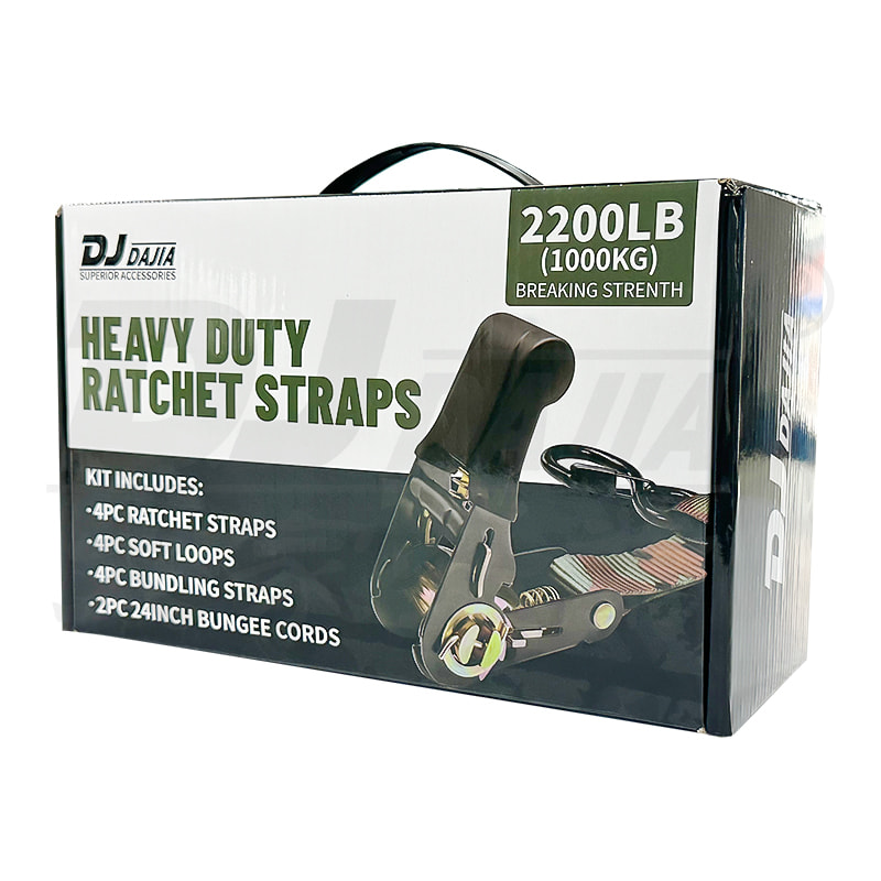 1 "(25mm) truk ratchet mengikat tali dengan s hook